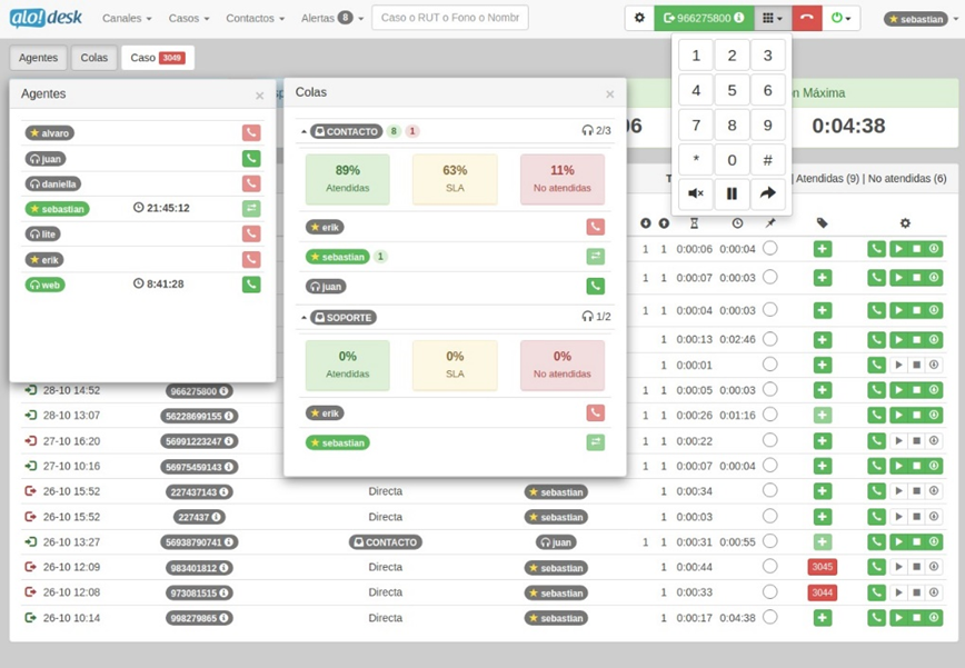 Alodesk - Grabación y respaldo de llamadas