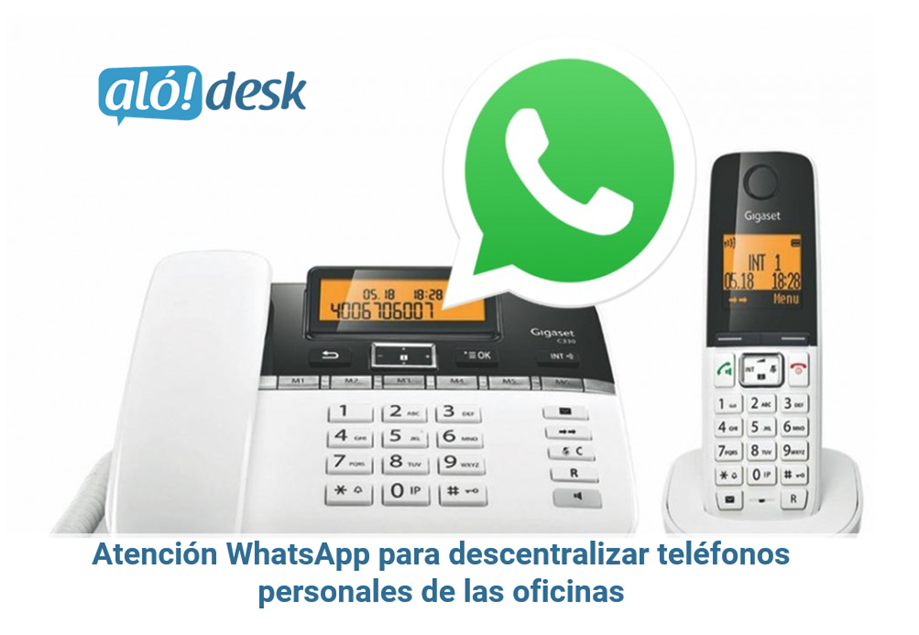 Alodesk - WhatsApp para descentralizar teléfonos personales de las oficinas